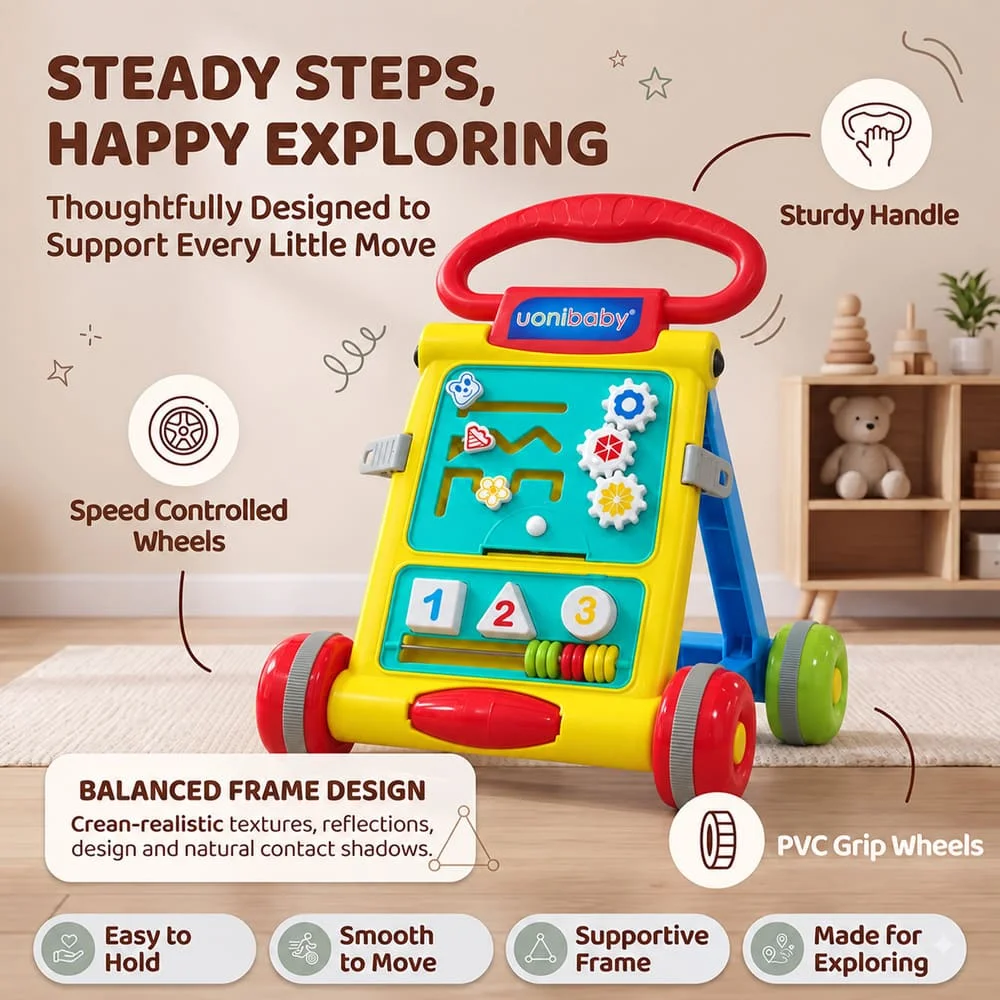 baby push walker yellow