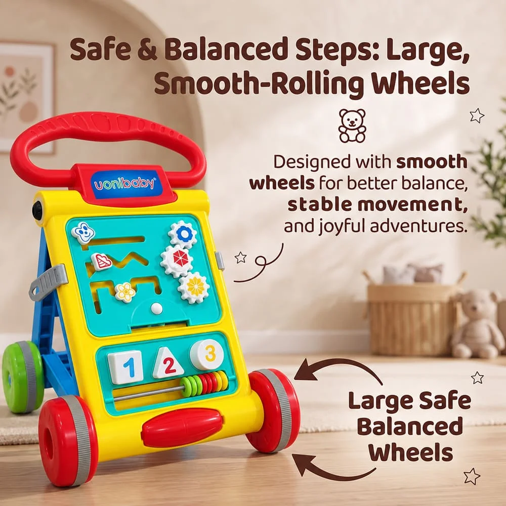 baby push walker yellow