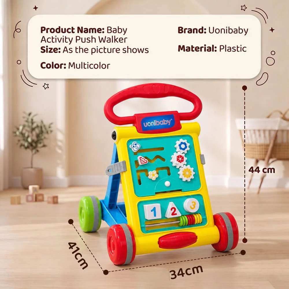 baby push walker yellow