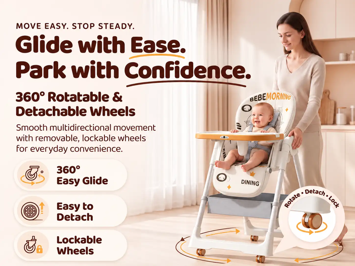 Galaxy Star Baby High Chair