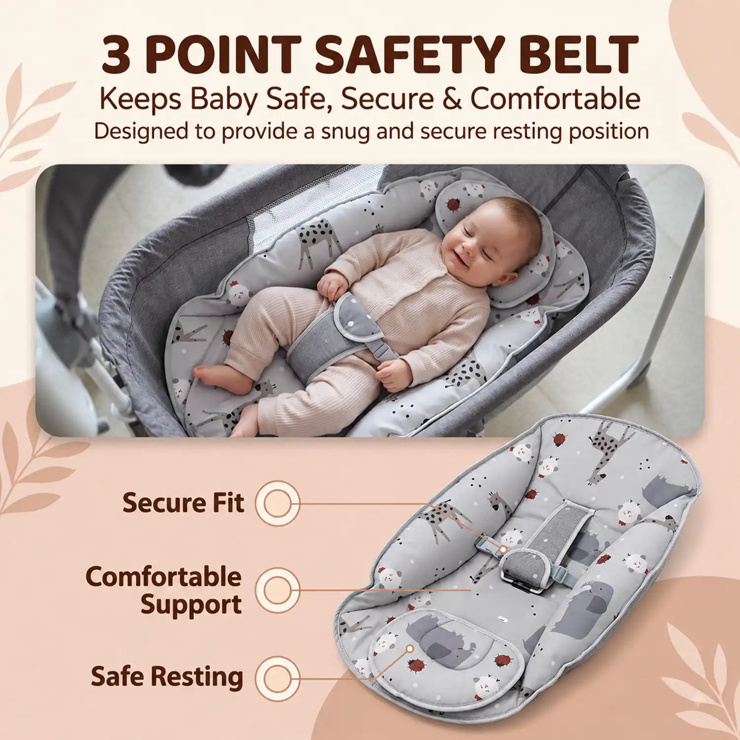 moon nest cradle grey