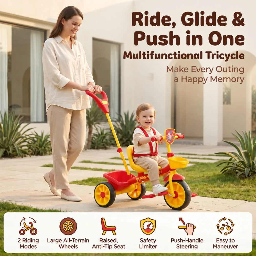 Tricycle red yellow