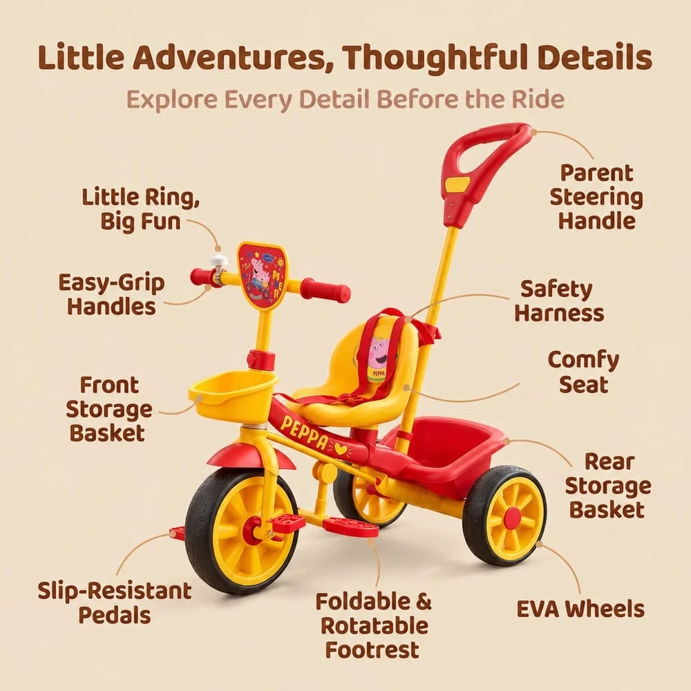 Tricycle red yellow