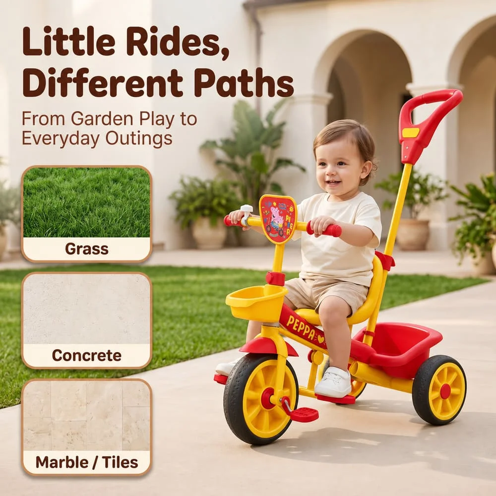 Tricycle red yellow