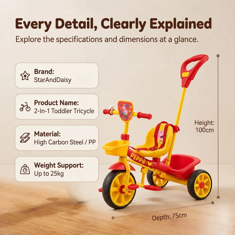 Tricycle red yellow