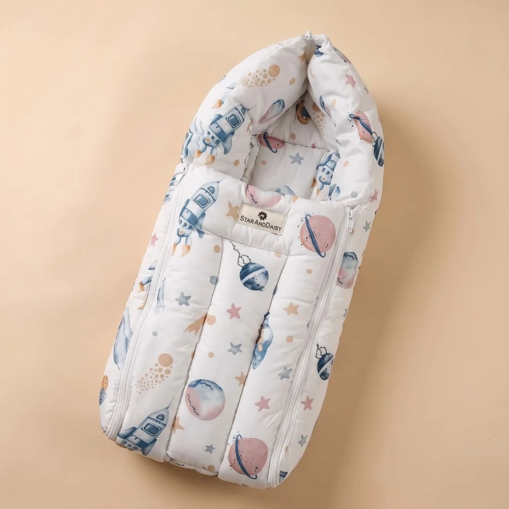sleeping bag space print