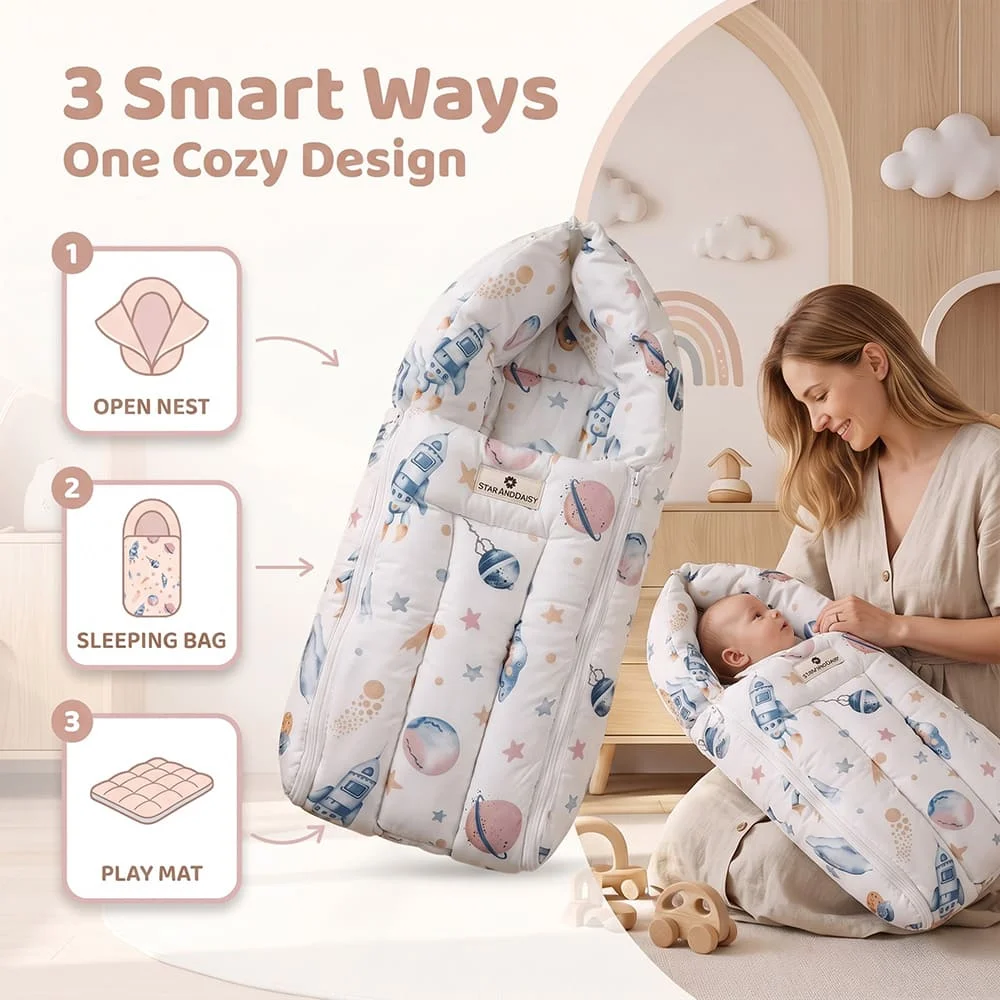 sleeping bag space print