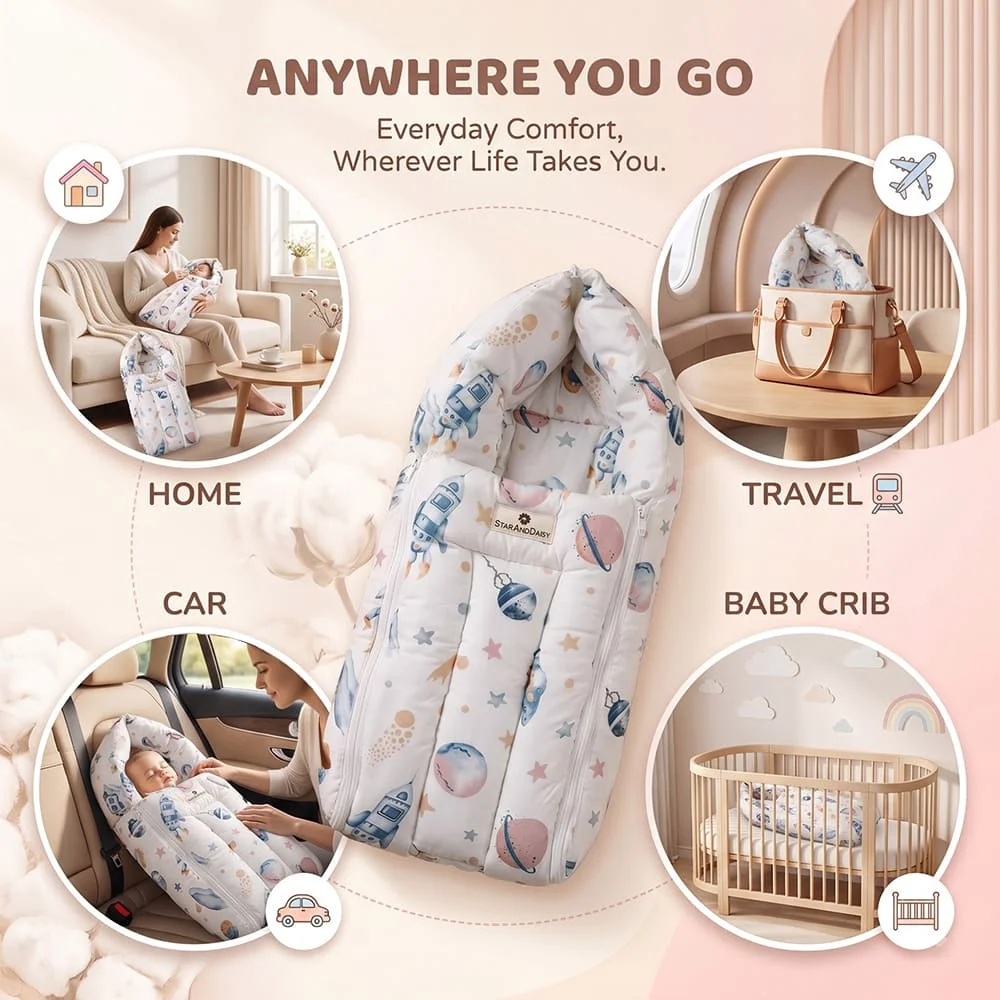 sleeping bag space print