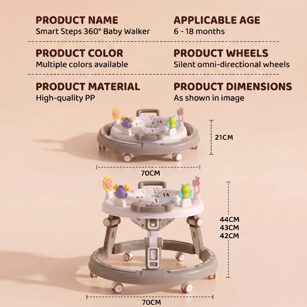 smart step 360 walker brown
