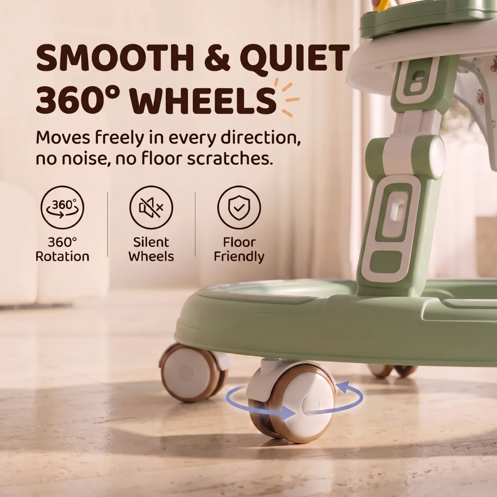 smart step 360 walker green