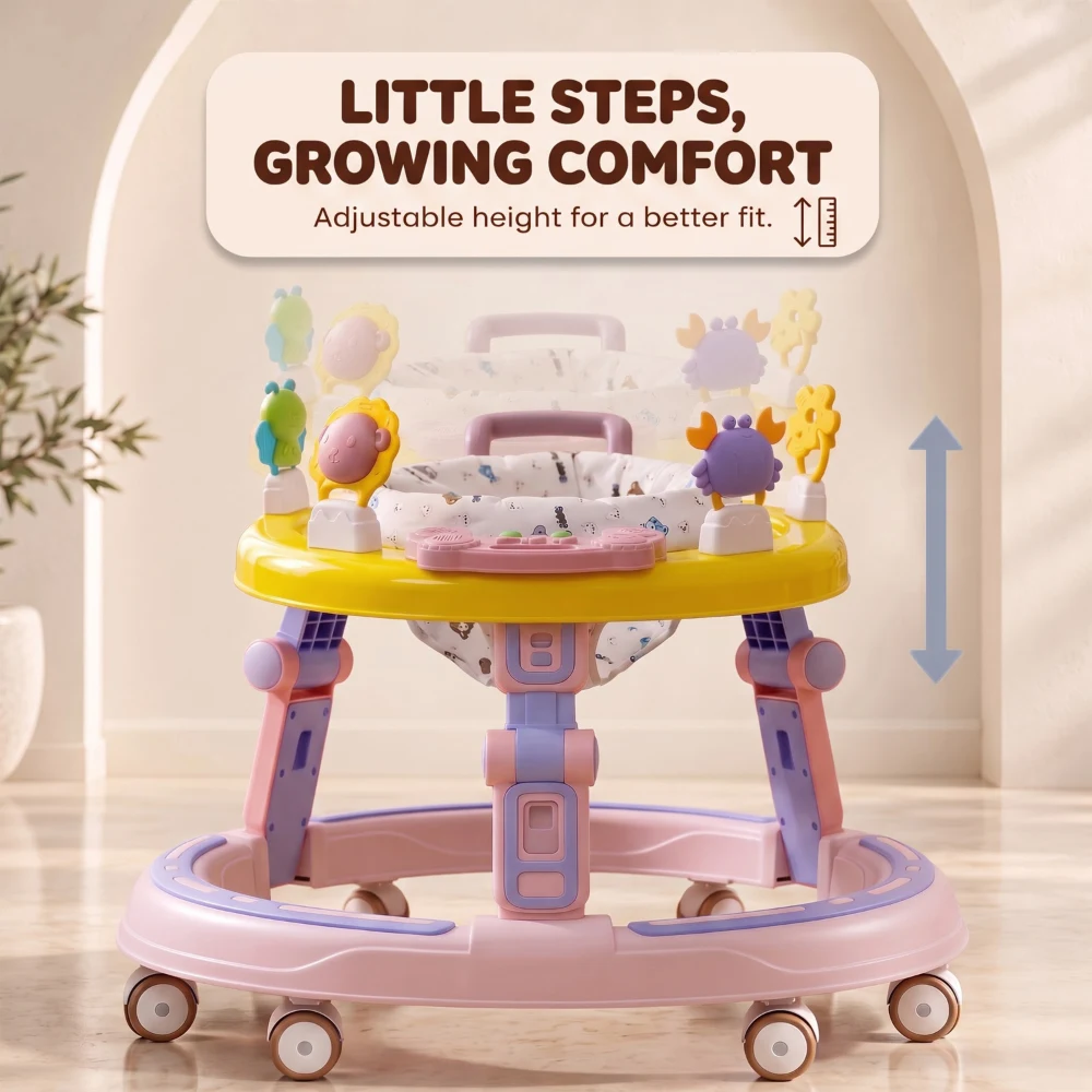 smart step 360 walker pink