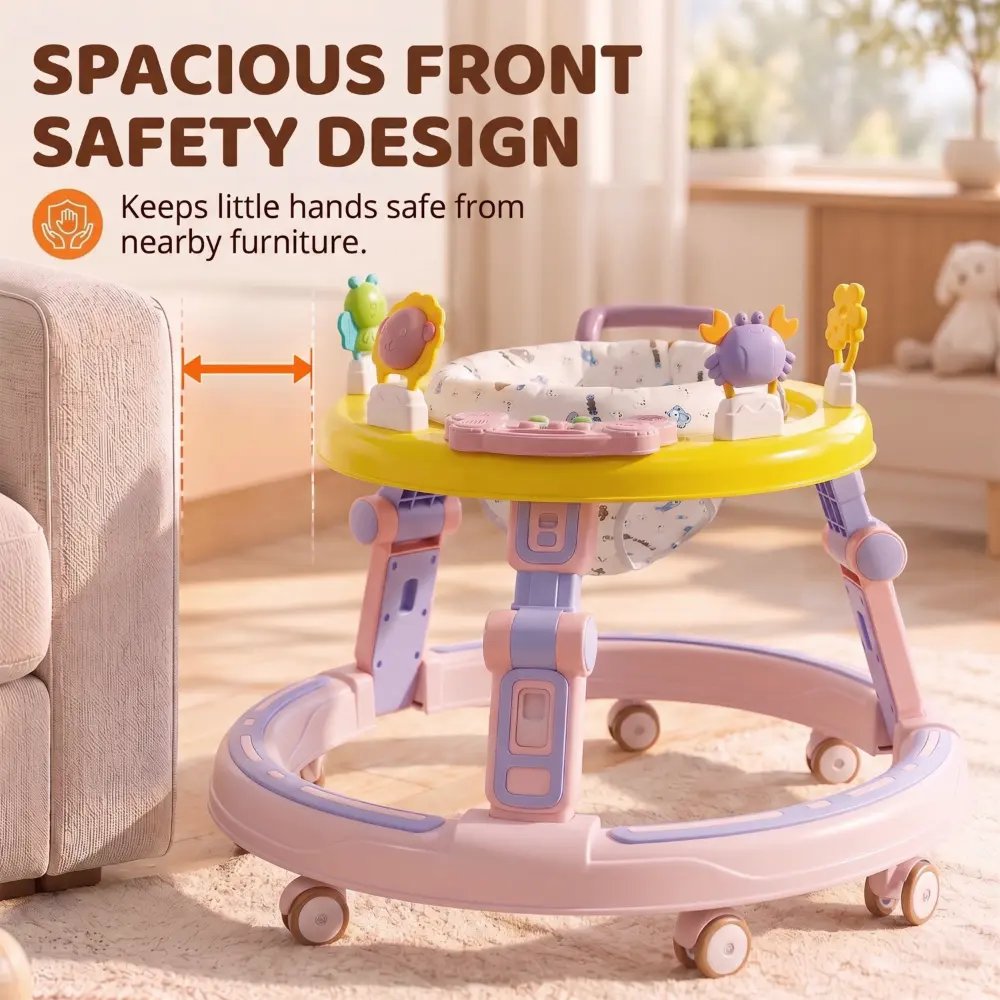 smart step 360 walker pink