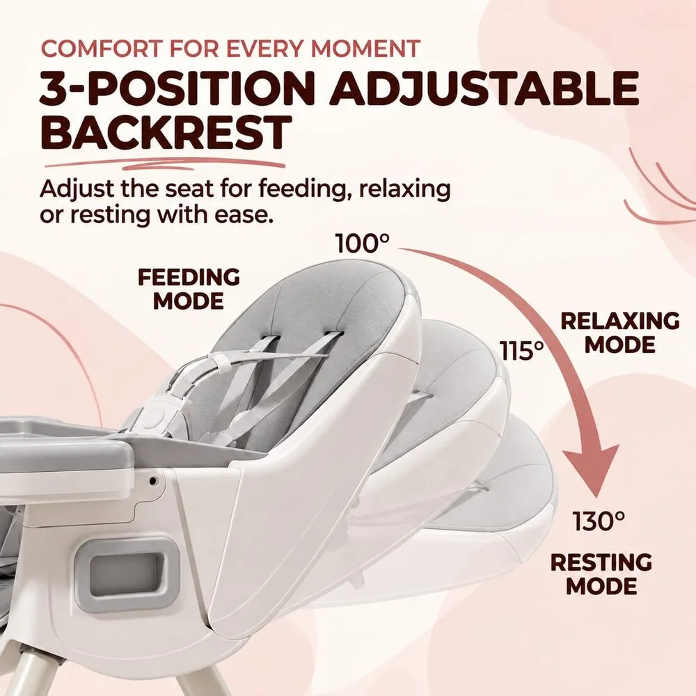 tiny taster high chair grey